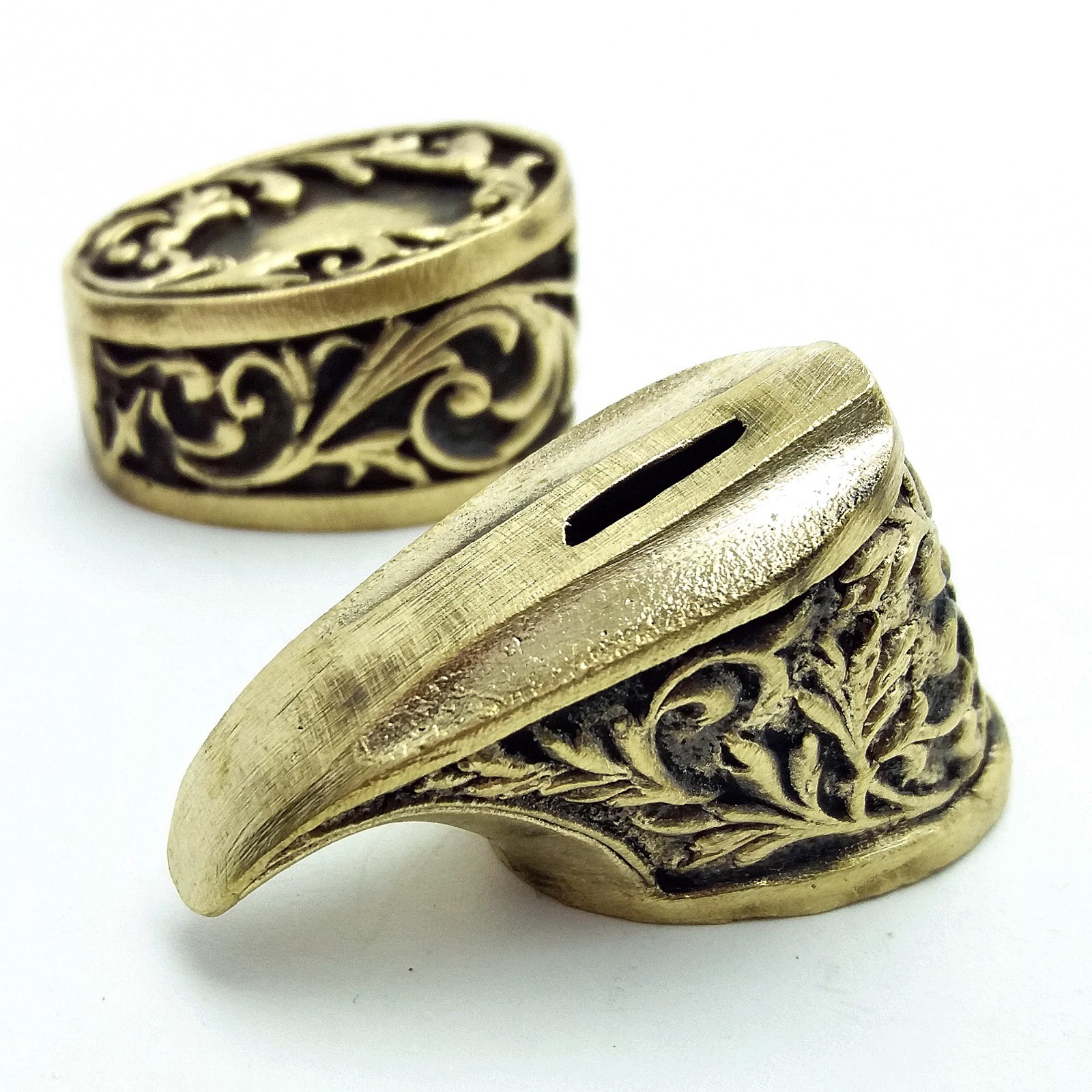 ” SET #2 ” CASTING SOLID BRONZE SET FINGER GUARD BOLSTER & POMMEL CUSTOM MAKING