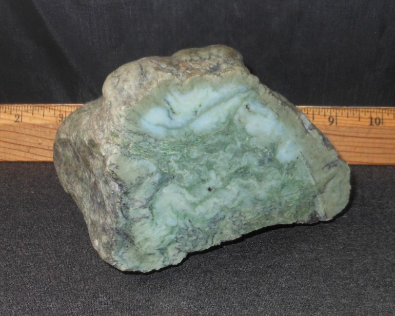 California’s Eel River Jade Rough, 3 2/3 Pounds