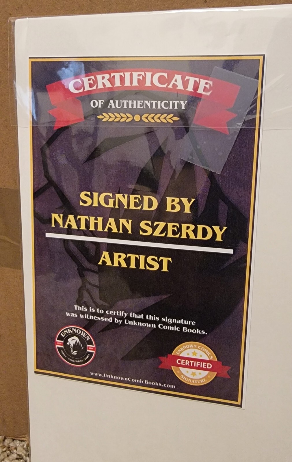 ACTION COMICS PRESENTS DOOMSDAY SPECIAL #1 ONE SHOT FOIL SIGNED BY SZERDY W/COA