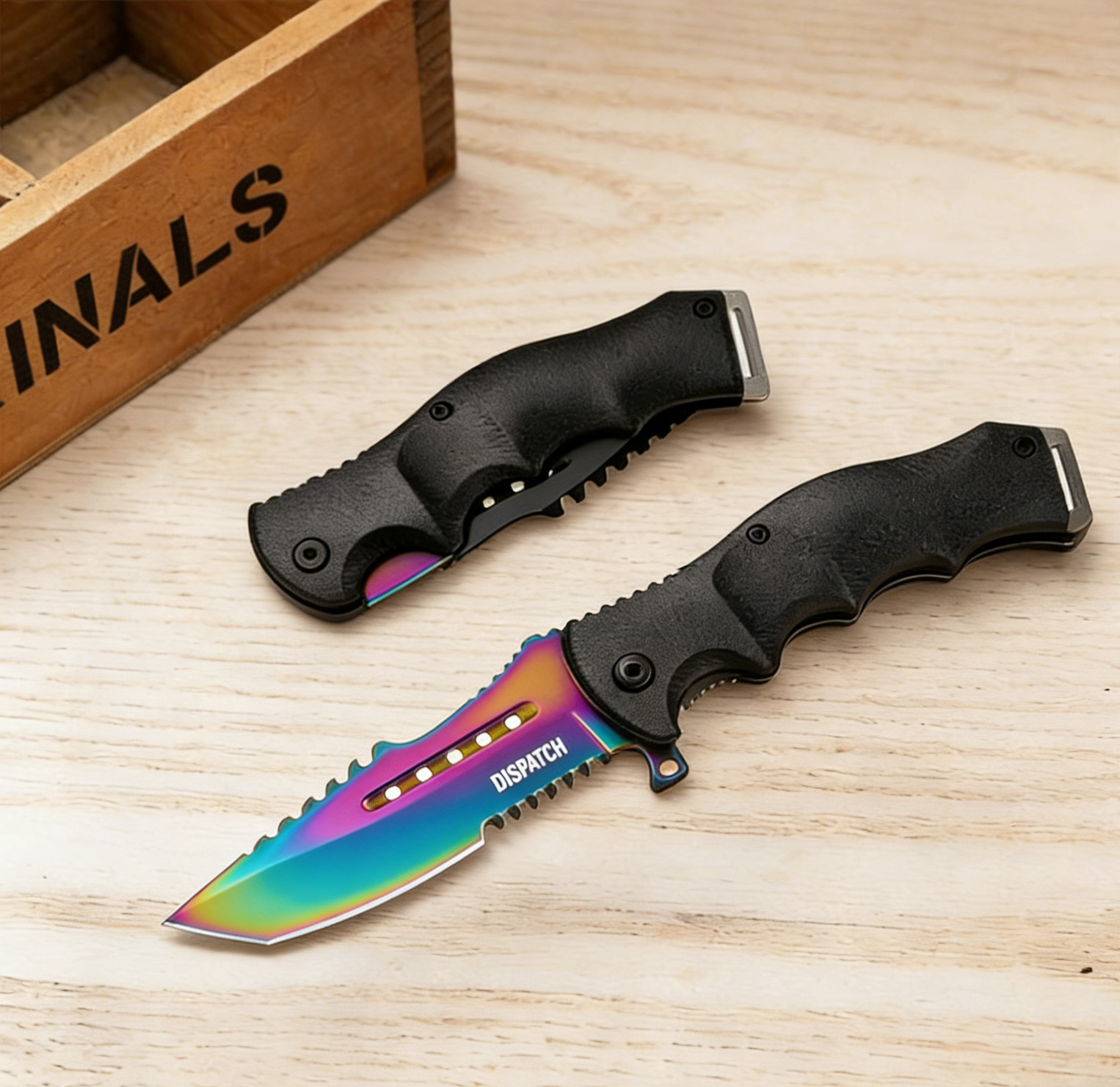 8″Spring Assisted Tactical Pocket Knife Folding Survival Hunting Knife with Clip