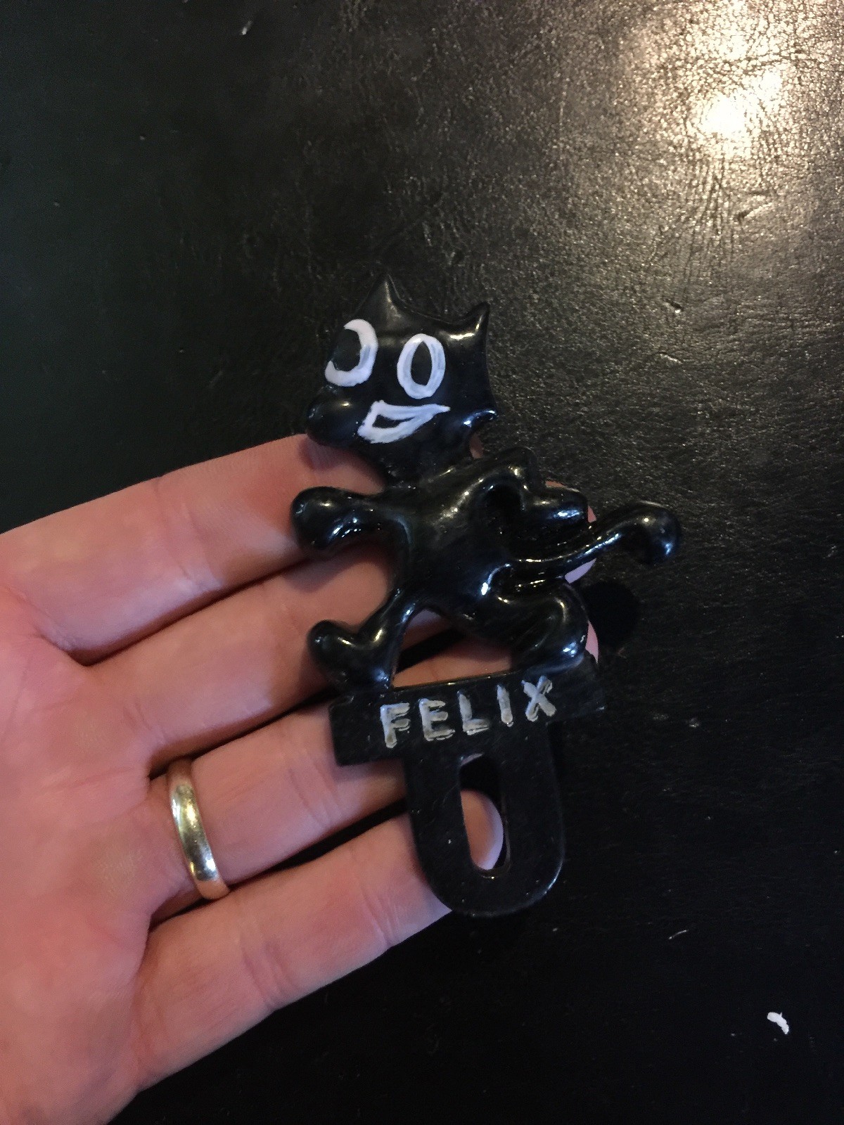 Felix Kitty Cat License Plate Topper Frame HOTROD Auto Ratrod Car Truck WOW GIFT