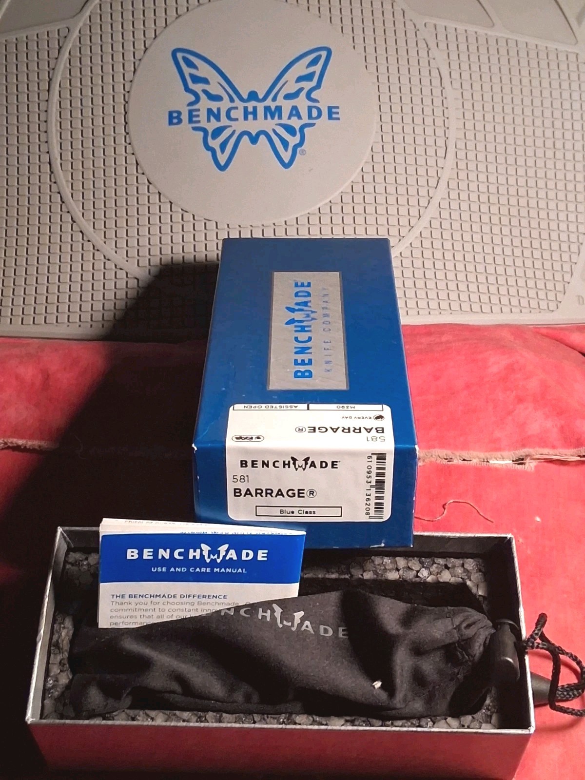 ⚡Assist⚡ Benchmade🦋 581 ✨Barrage✨ *Osborne* (G10/ M390) Brand New! 🎁