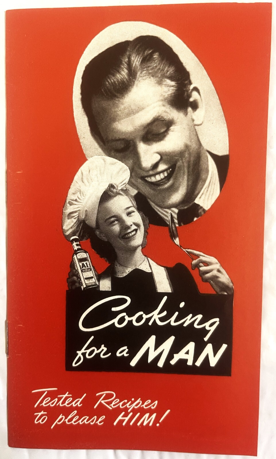 Rare Antique Vintage 1941 A1 🥩 Cooking for a Man Cookbook, Amazing Americana!