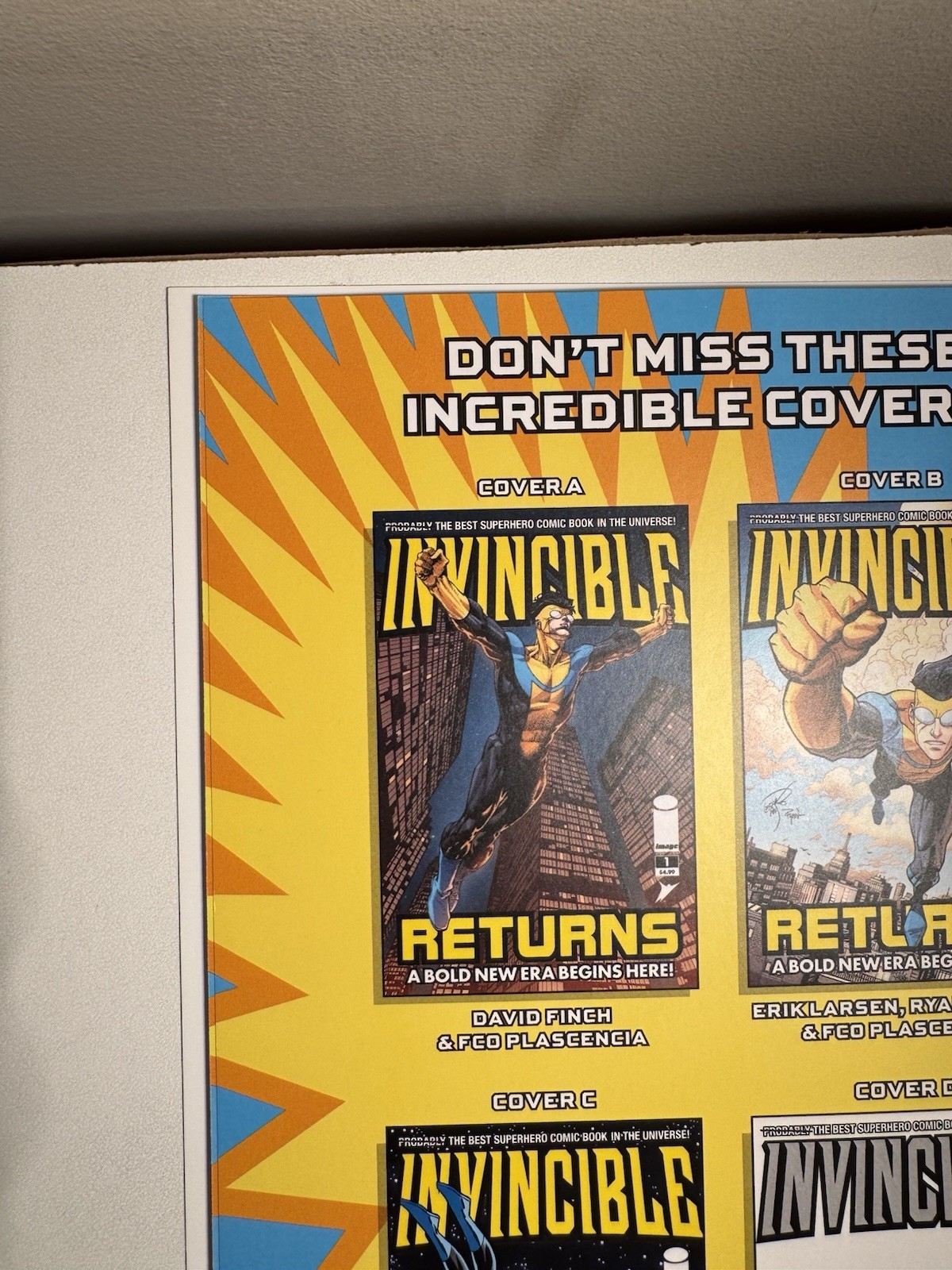 INVINCIBLE RETURNS #1 STEPHEN SEGOVIA EXCLUSIVE VIRGIN VARIANT NM