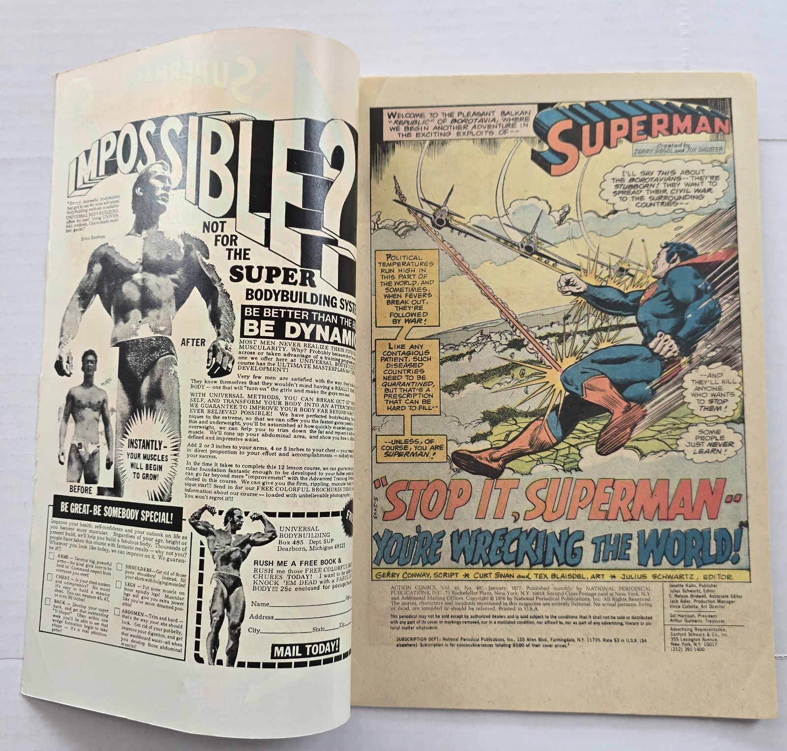 ACTION COMICS #467 COMIC BOOK (DC,1976) BRONZE AGE