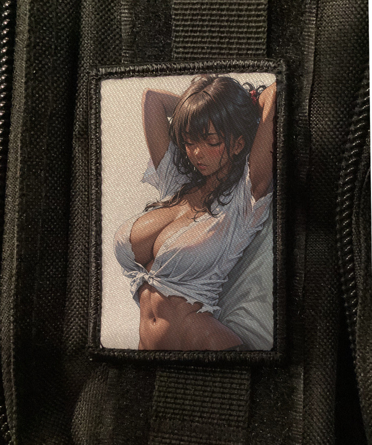 Peekaboo Boobies Anime Patch Morale Tactical Hook [sub]