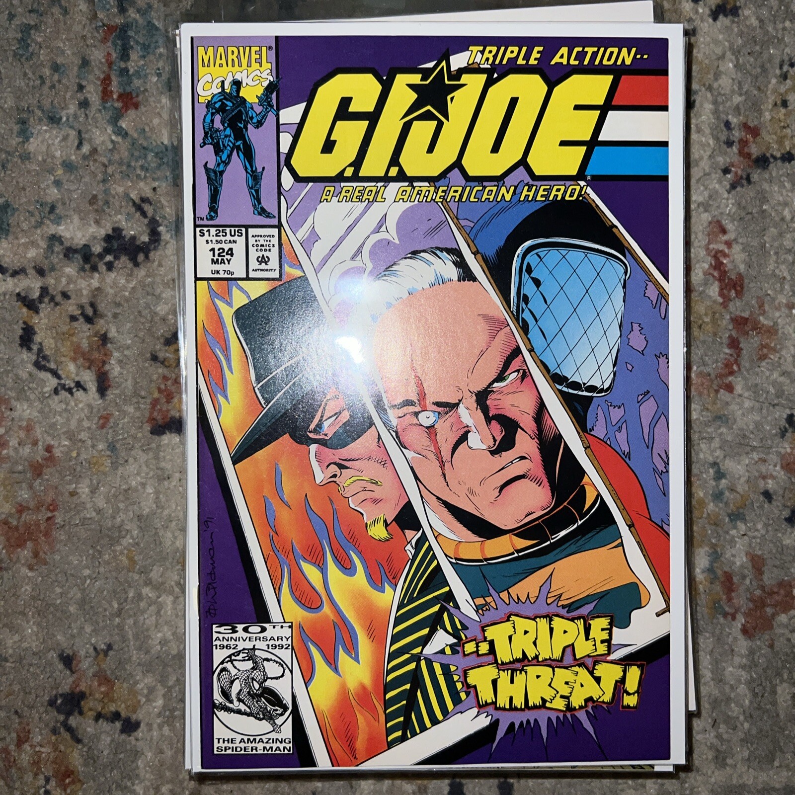 G.I. JOE : A REAL AMERICAN HERO #124 ANDREW WILDMAN COVER ART *1992* 9.2