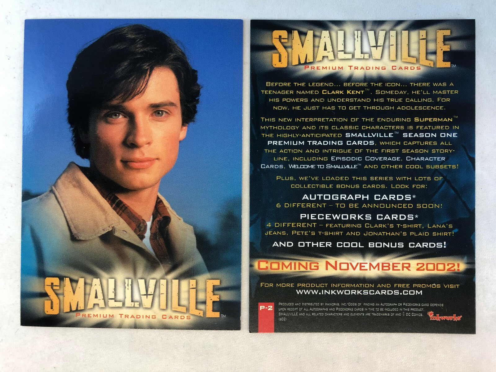 CHEAP PROMO CARD: SMALLVILLE SEASON 1 Inkworks 2002 #P-2