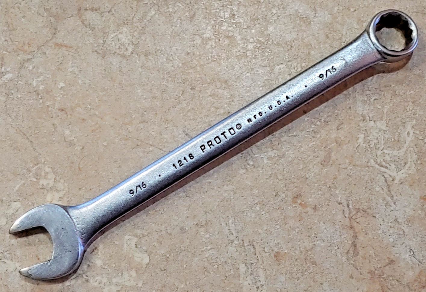 Proto Professional Tools 9/16″ 12-point Combination Wrench #1218 Made in USA