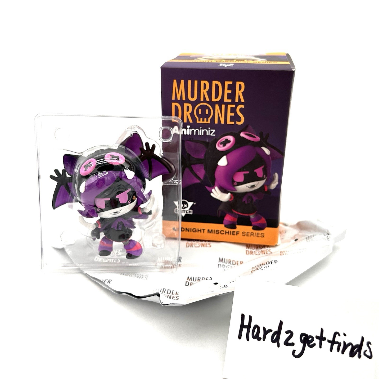 Murder Drones Vampire Uzi Bat Blind Box Figure Animiniz Midnight Mischief Series