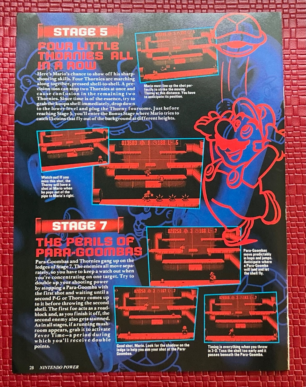 Virtual Boy Mario Nintendo Print Ad Poster Art 8”x 10.5” Vintage Vtg Rare Page