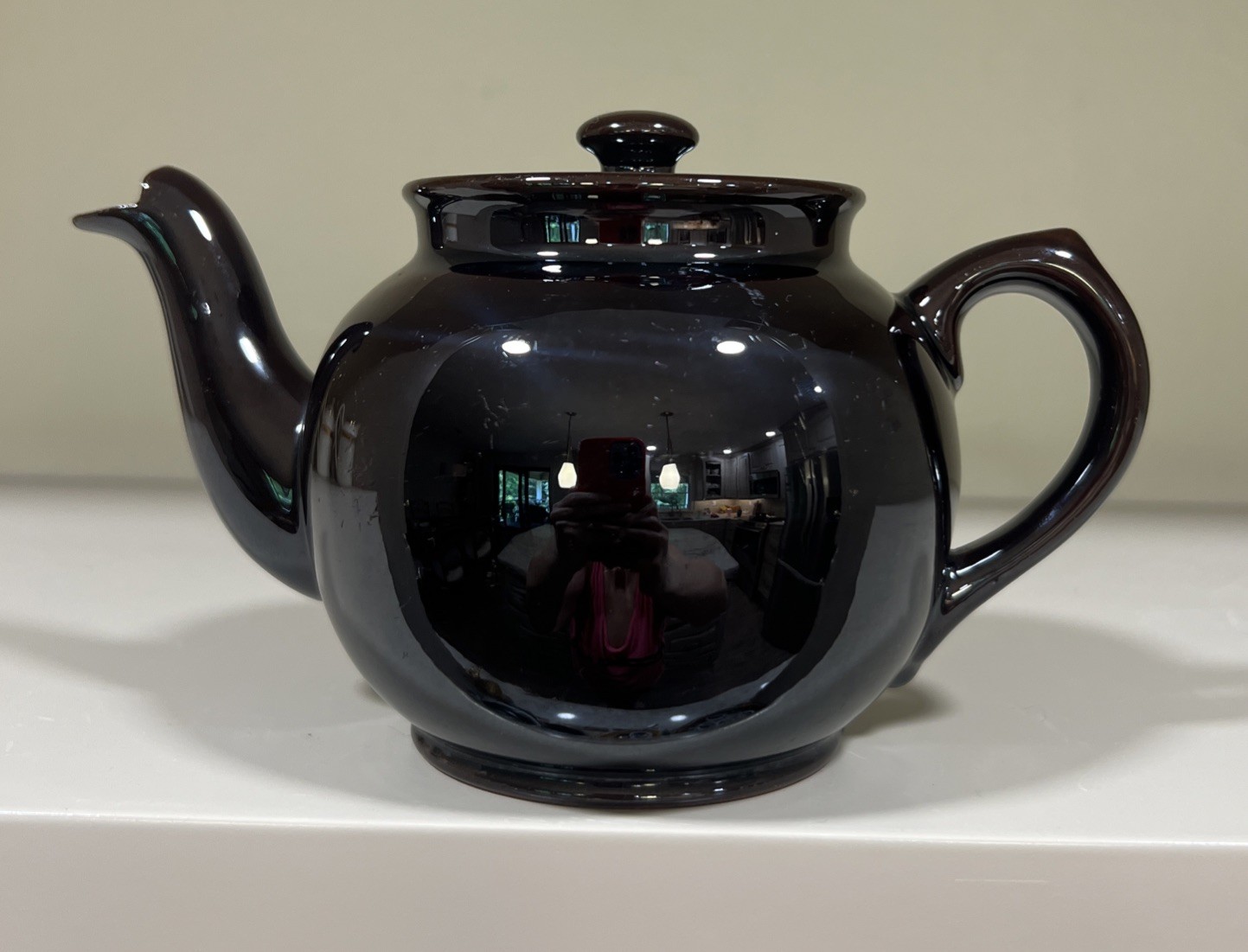 Vintage Sadler Brown Betty Ceramic Earthenware Teapot 2 Cups MCM New Condition.