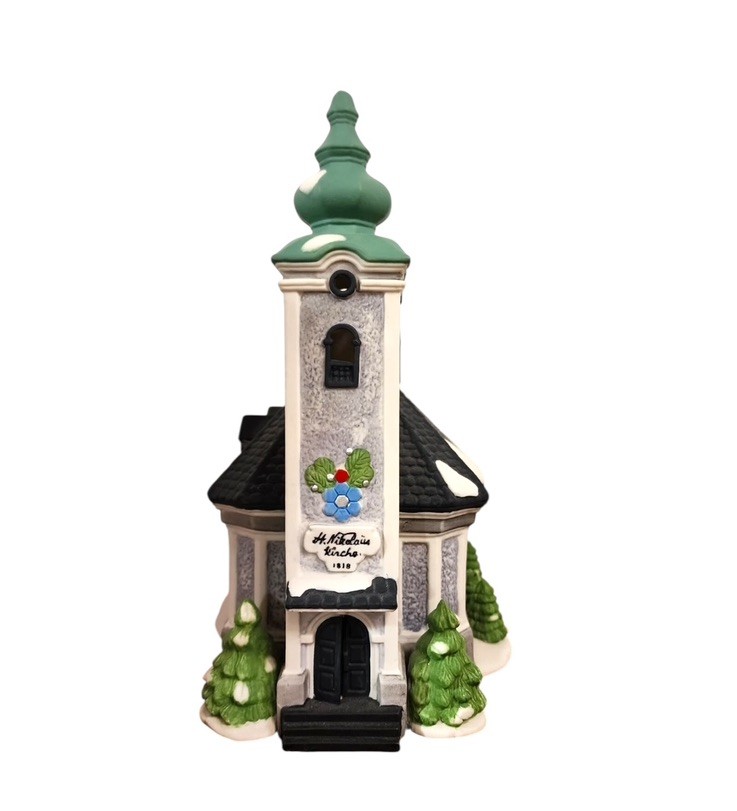 Dept. 56 Alpine Village Series St. Nikolaus Kirche Porcelain Church 5617-0