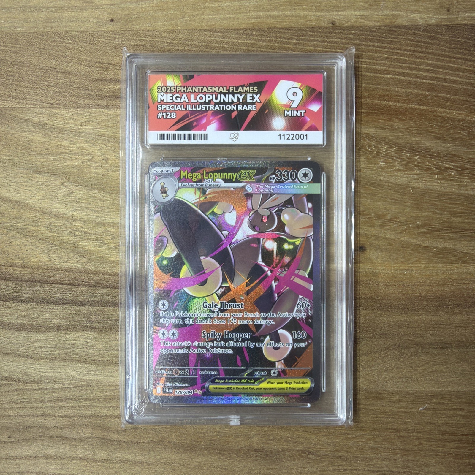 Mega Lopunny EX 128/094 Me02: Phantasmal Flames Holo ACE 9 Mint Condition