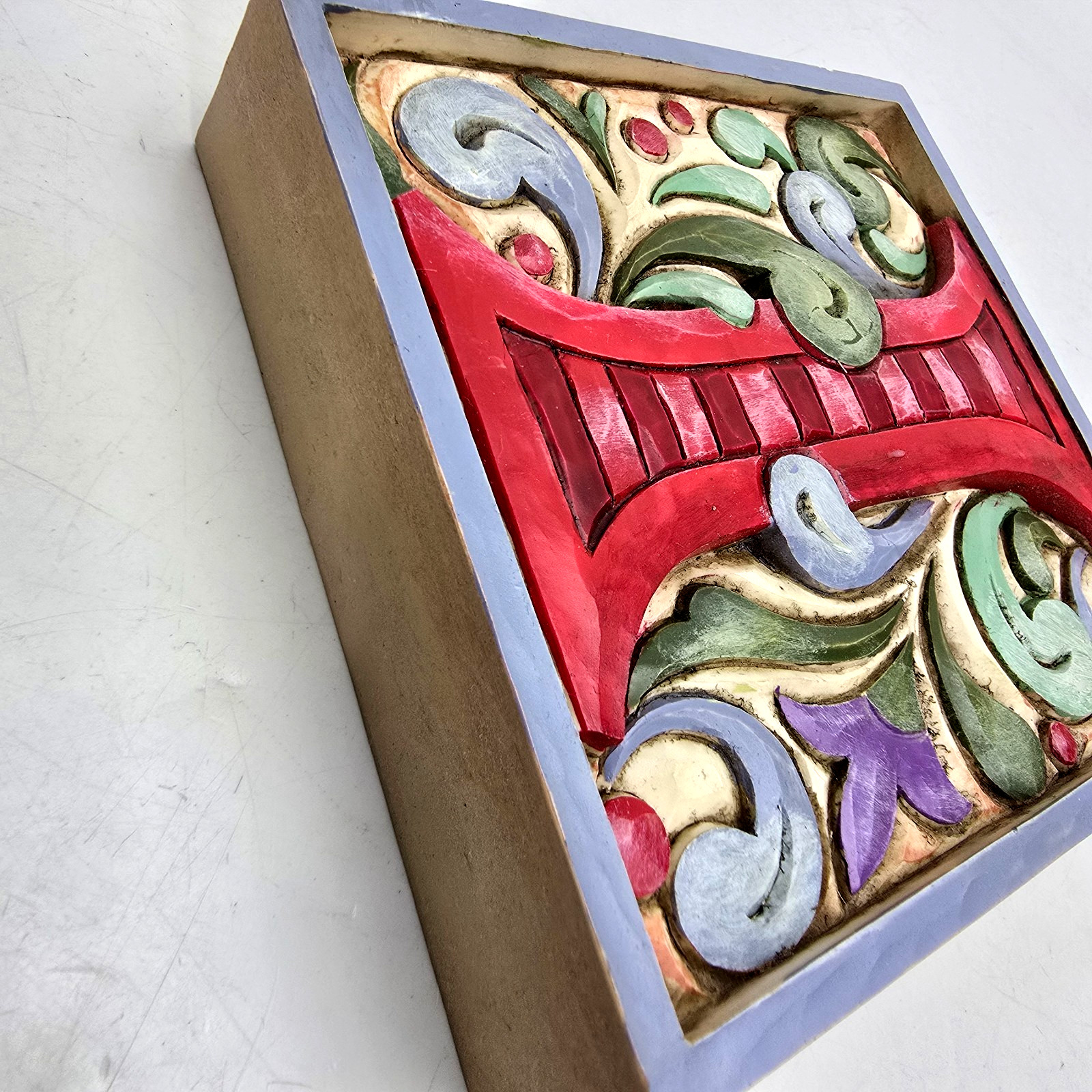 2008 Jim Shore Enesco Monogram Block Letter I Desktop Wall Hanging Abbreviation