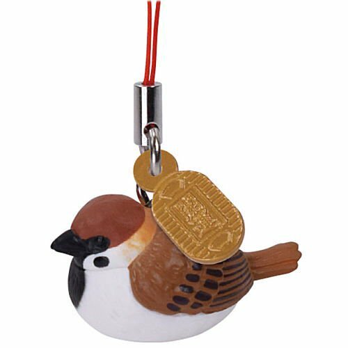 Blind Box Japanese Netsuke Sparrow Cute Bird Figure 1 Random Phone Strap Charm