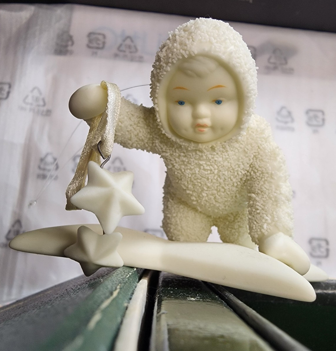 Snowbabies Depart 56 “Sprinkling Stars in the Sky”#68489 in Box for #7968-5 Vtg