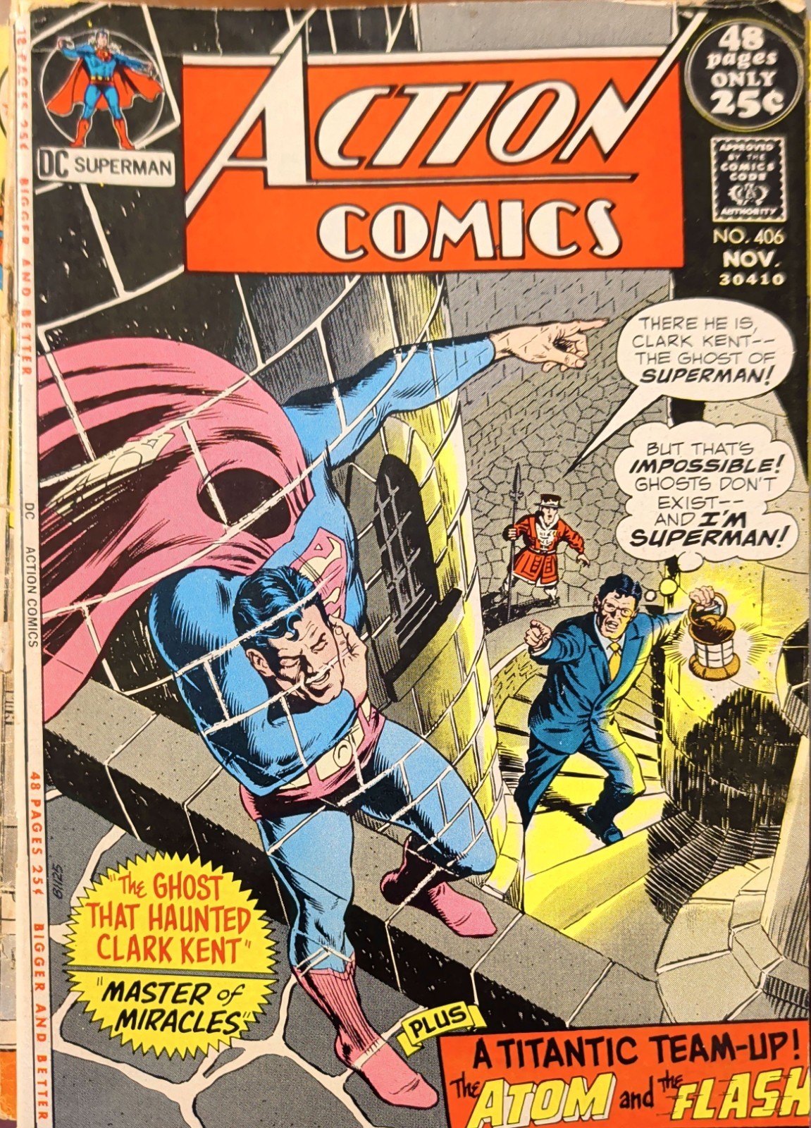 Action Comics 406 1971 Bronze Age Superman Comic Book Curt Swan VG/FN