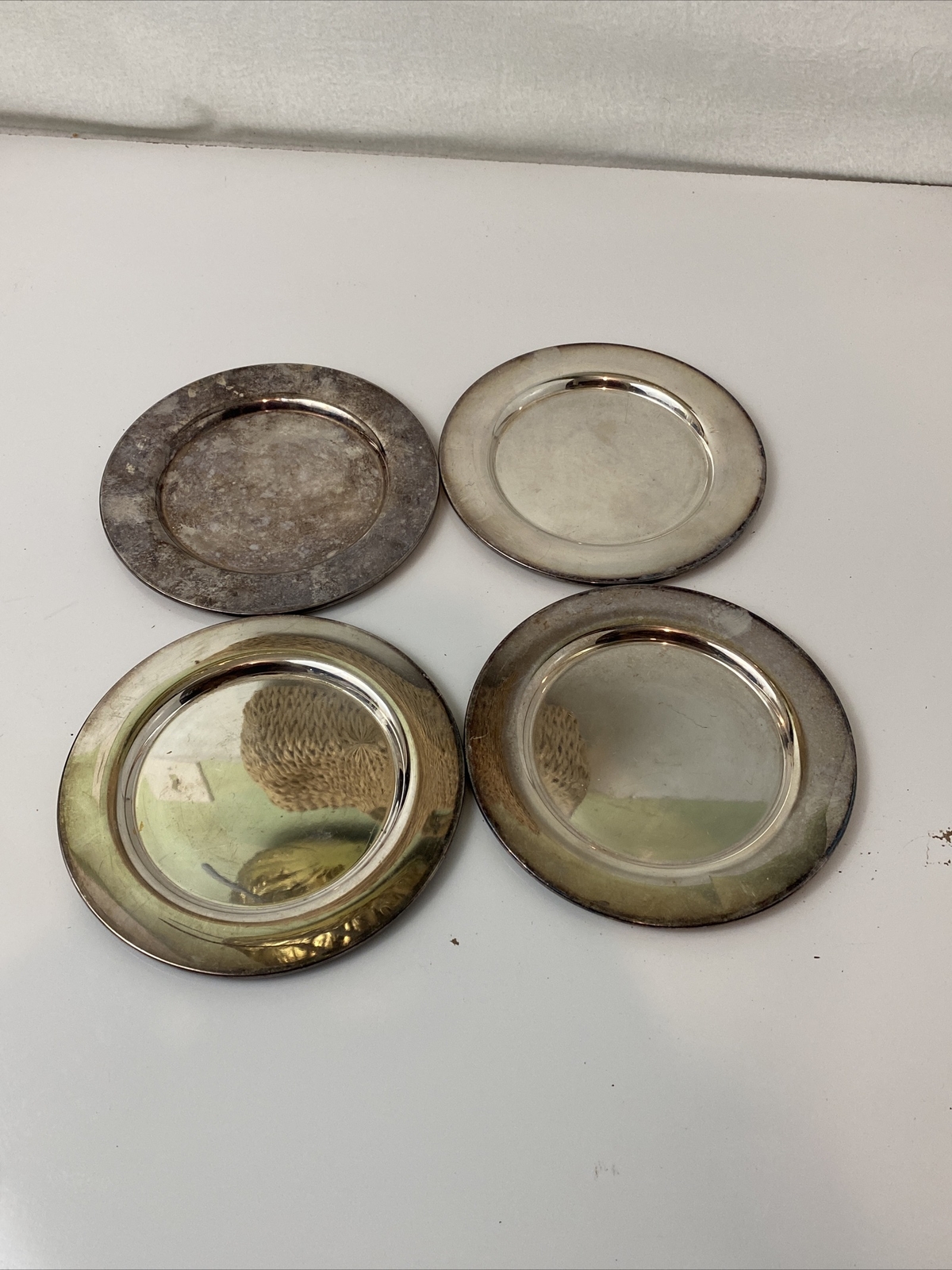 Oneida Silversmith Silver Plate Salad Plates 6”Lot of 4