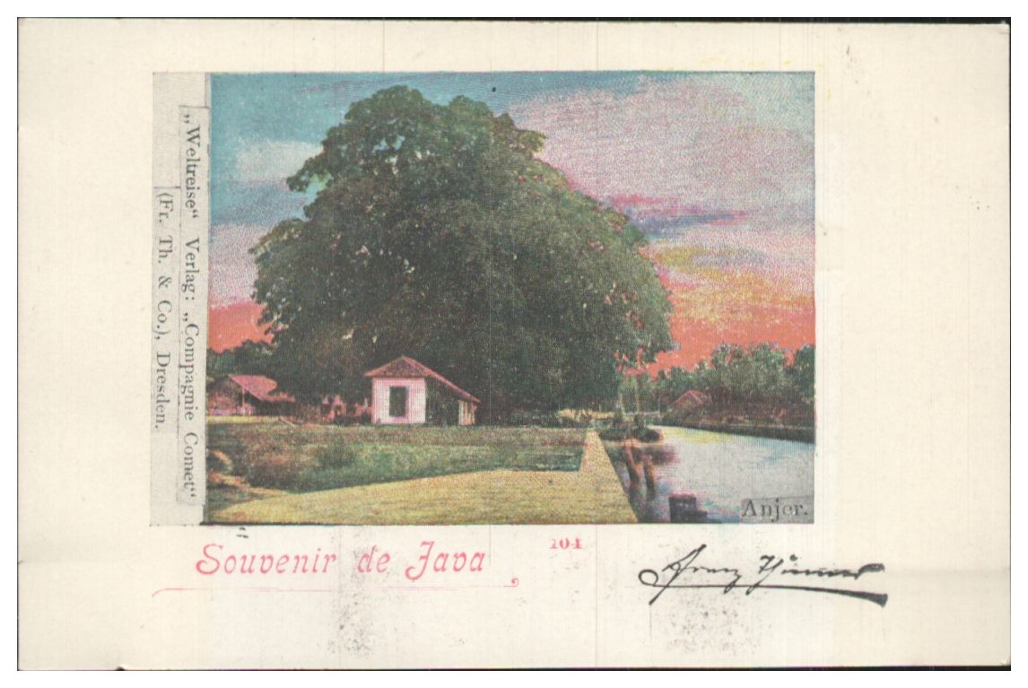 S194/Anjer Java Indonesia Postcard 1899 Publisher Compagnie Comet No. 104