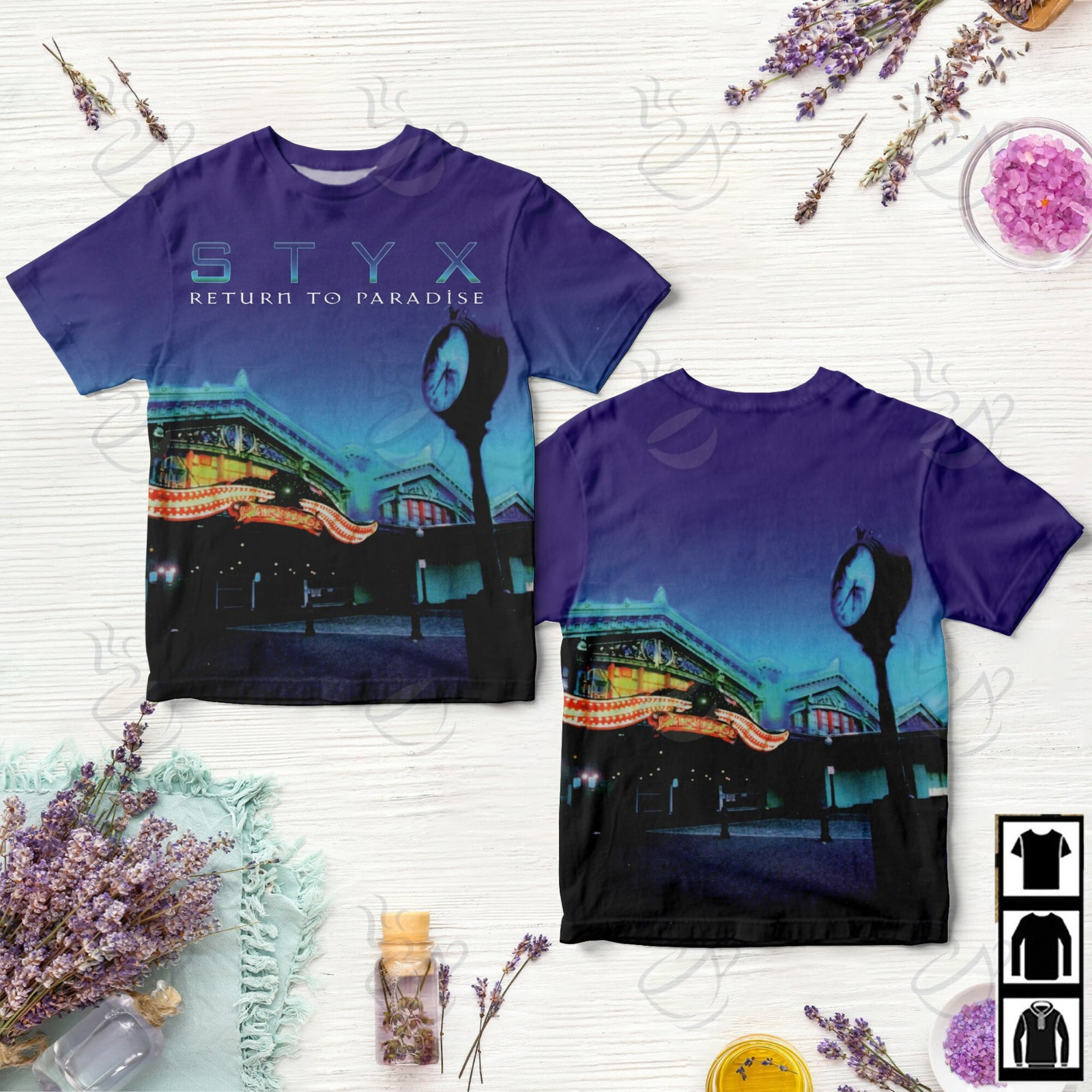 New Styx RETURN TO PARADISE All Over Shirt 3D shirt polyester AOP P69.248