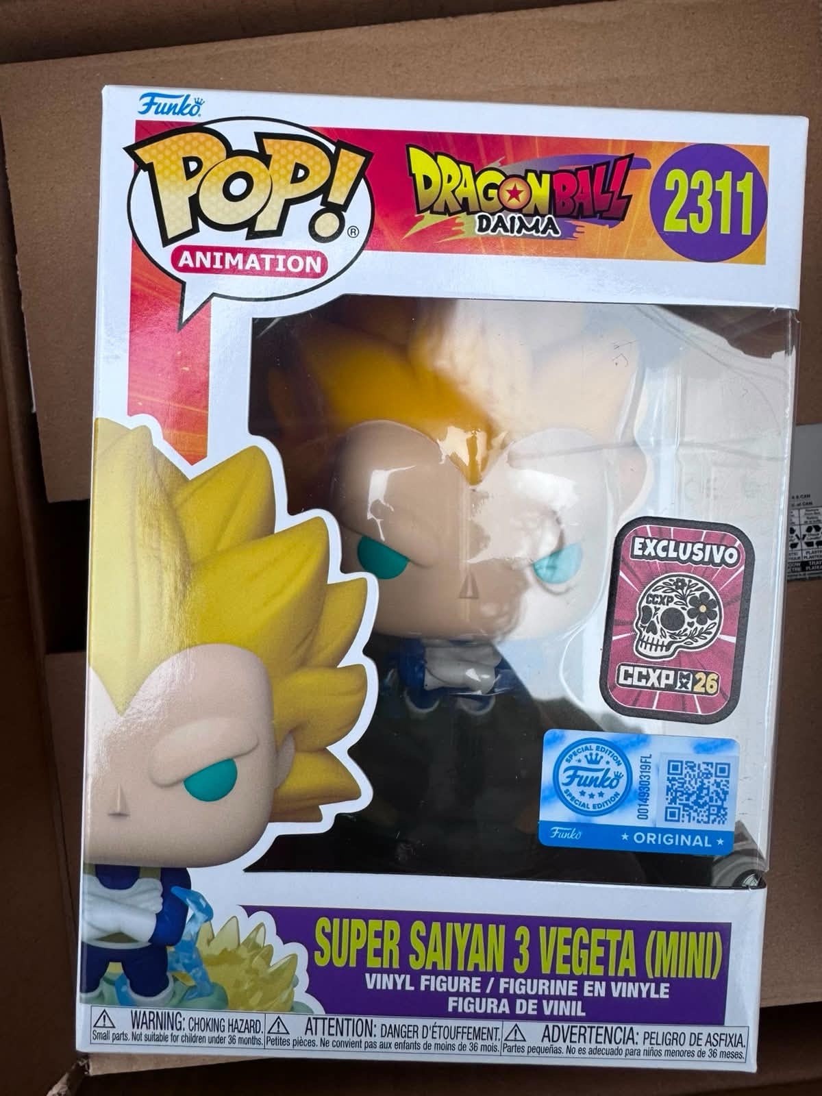 Funko Pop! DB Daima Super Saiyan 3 Vegeta Mini #2311 CCXP 2026 W/ protector