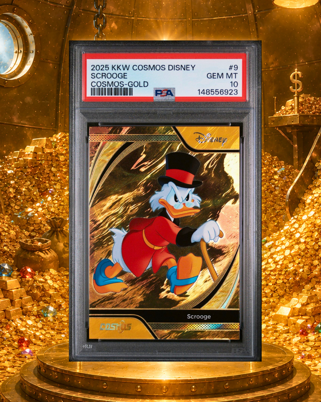 Scrooge McDuck 2025 Kakawow Cosmos Gold /10 PSA 10 GEM Mint POP 1 #9 Disney