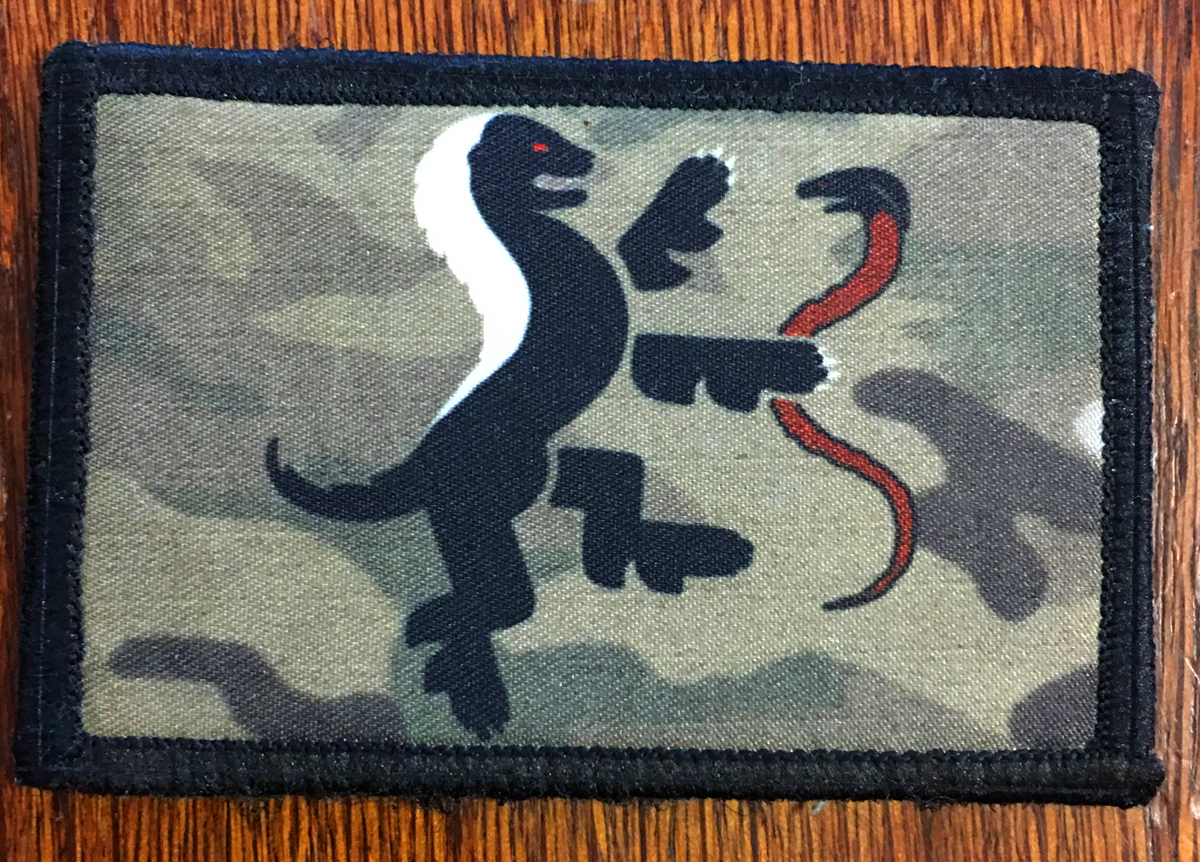 Multicam Team Honey Badger Morale Patch Tactical ARMY Hook Military Funny Flag