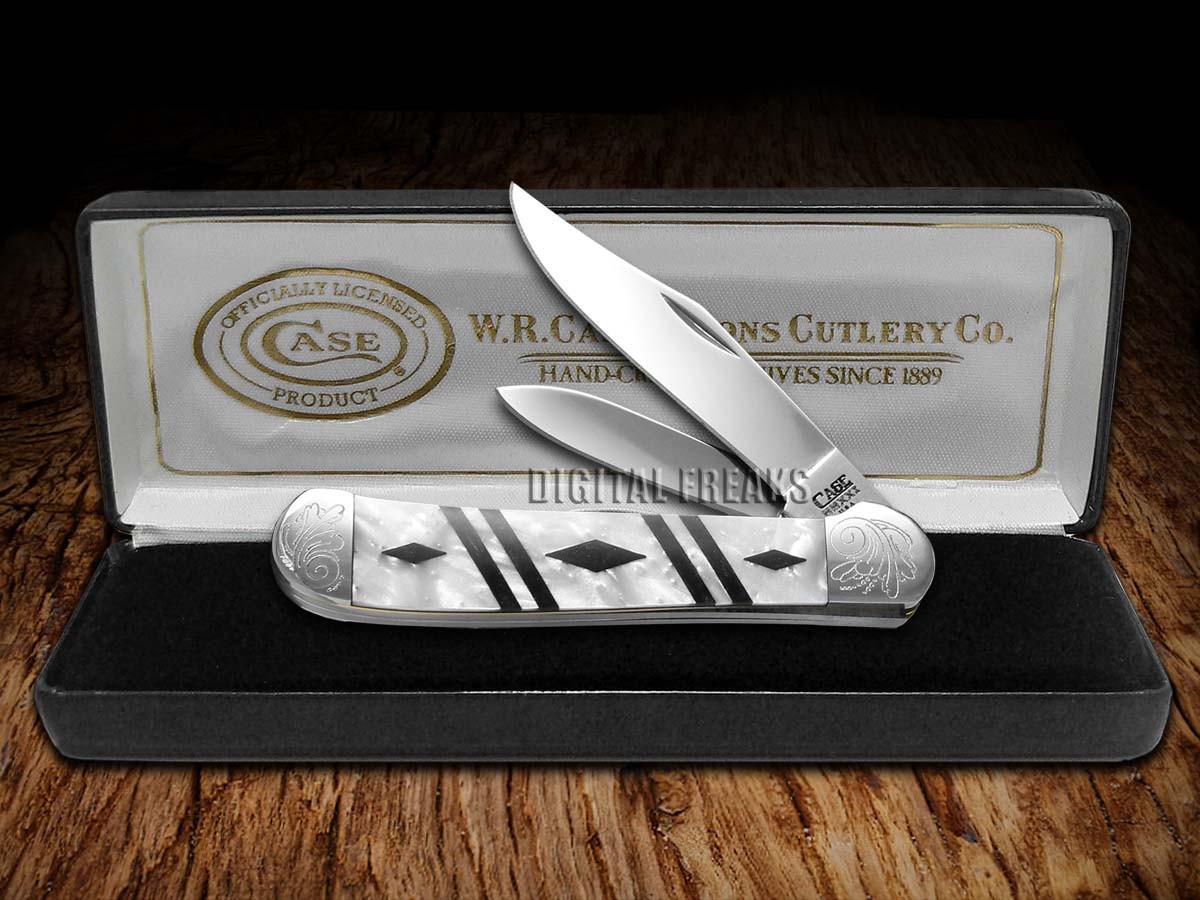 Case xx Copperhead Diamond White Black Pearl Corelon 1/500 Knife