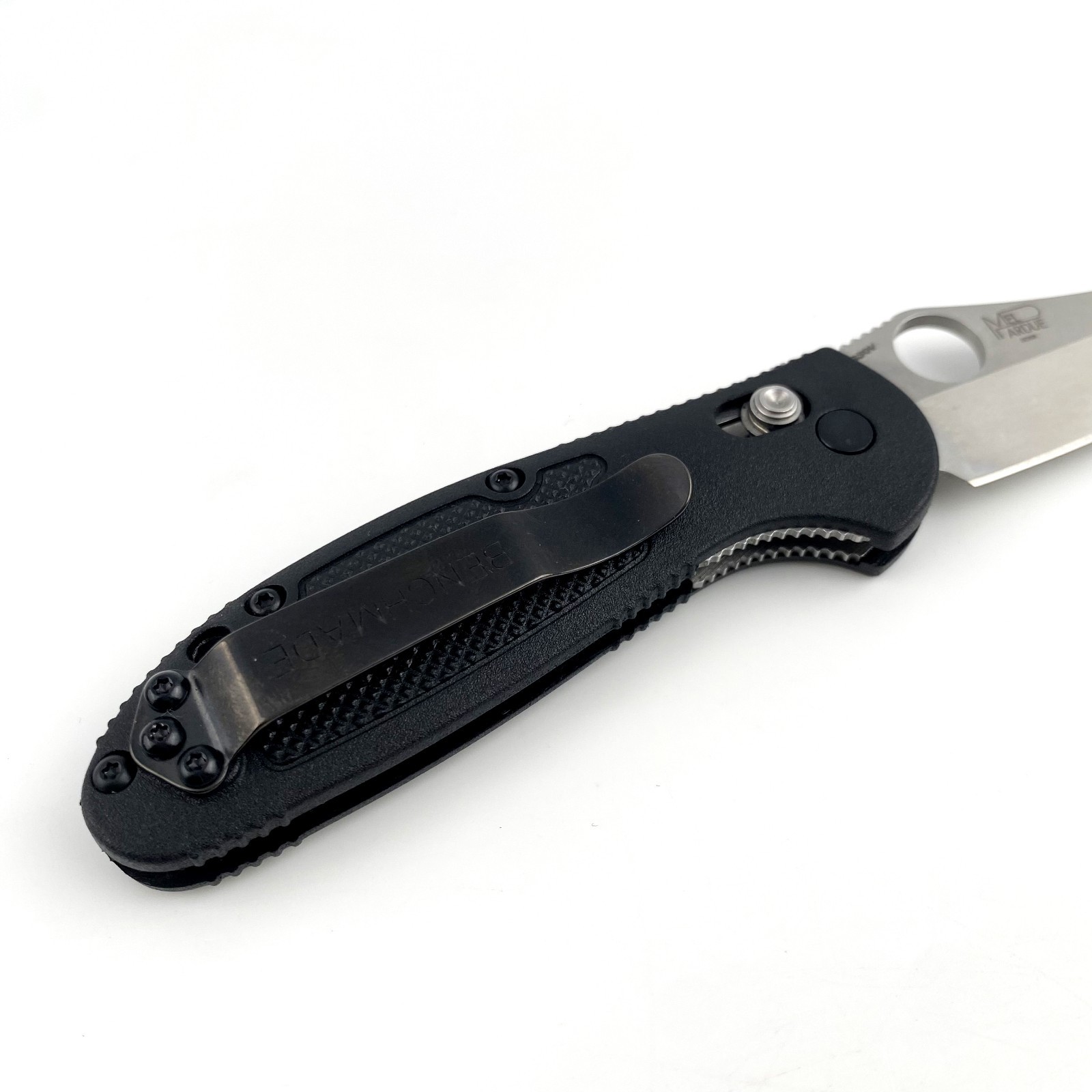 Benchmade 555-S30V Mini Griptilian Black Grivory Drop-point Folding Knife