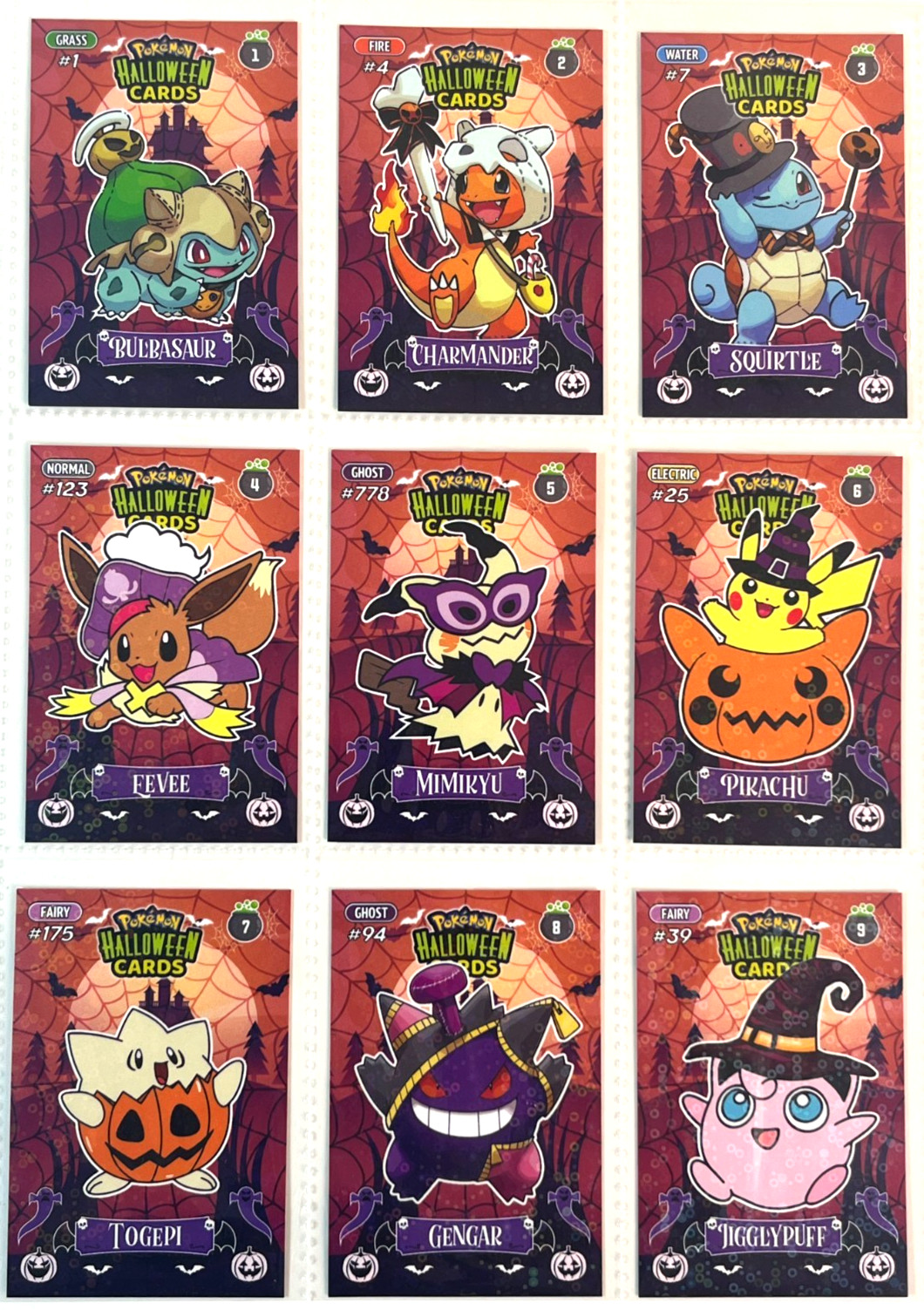 2025 BOX POKEMON HALLOWEEN Collectoons Cards – Full Set 150/150 Peru Gengar