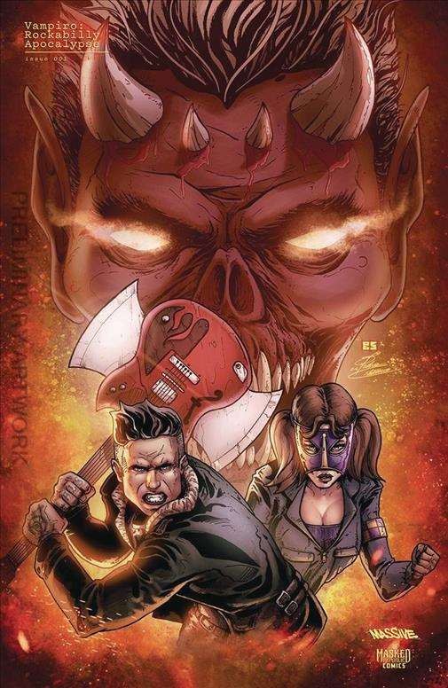 Vampiro: Rockabilly Apocalypse #1F VF/NM; Massive | 1:25 Variant – w/Bag+Board