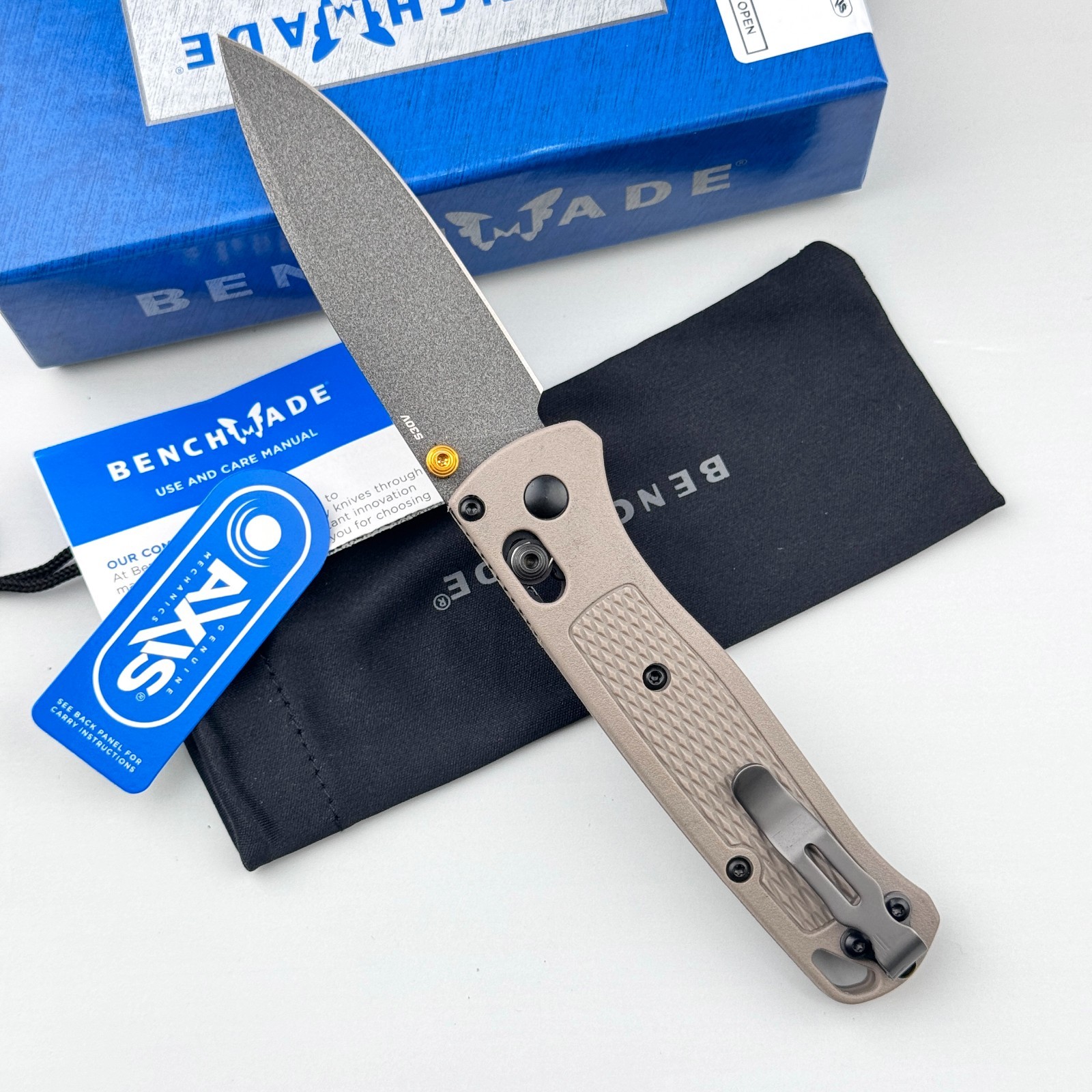 Benchmade Bugout 535GRY-1 CPM-S30V Gray Blade Ranger Green Grivory Folding Knife