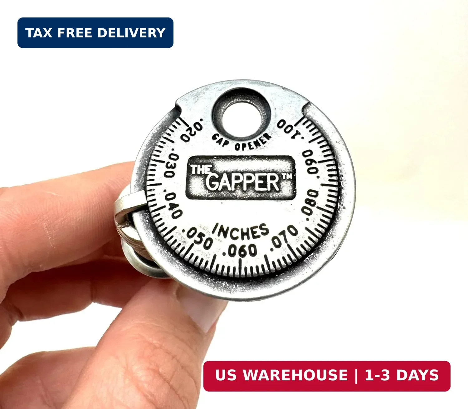 3235 Spark Plug Gapper: Coin-Style Spark Plug Gap Tool, 0.020″–0.100″ Measure…