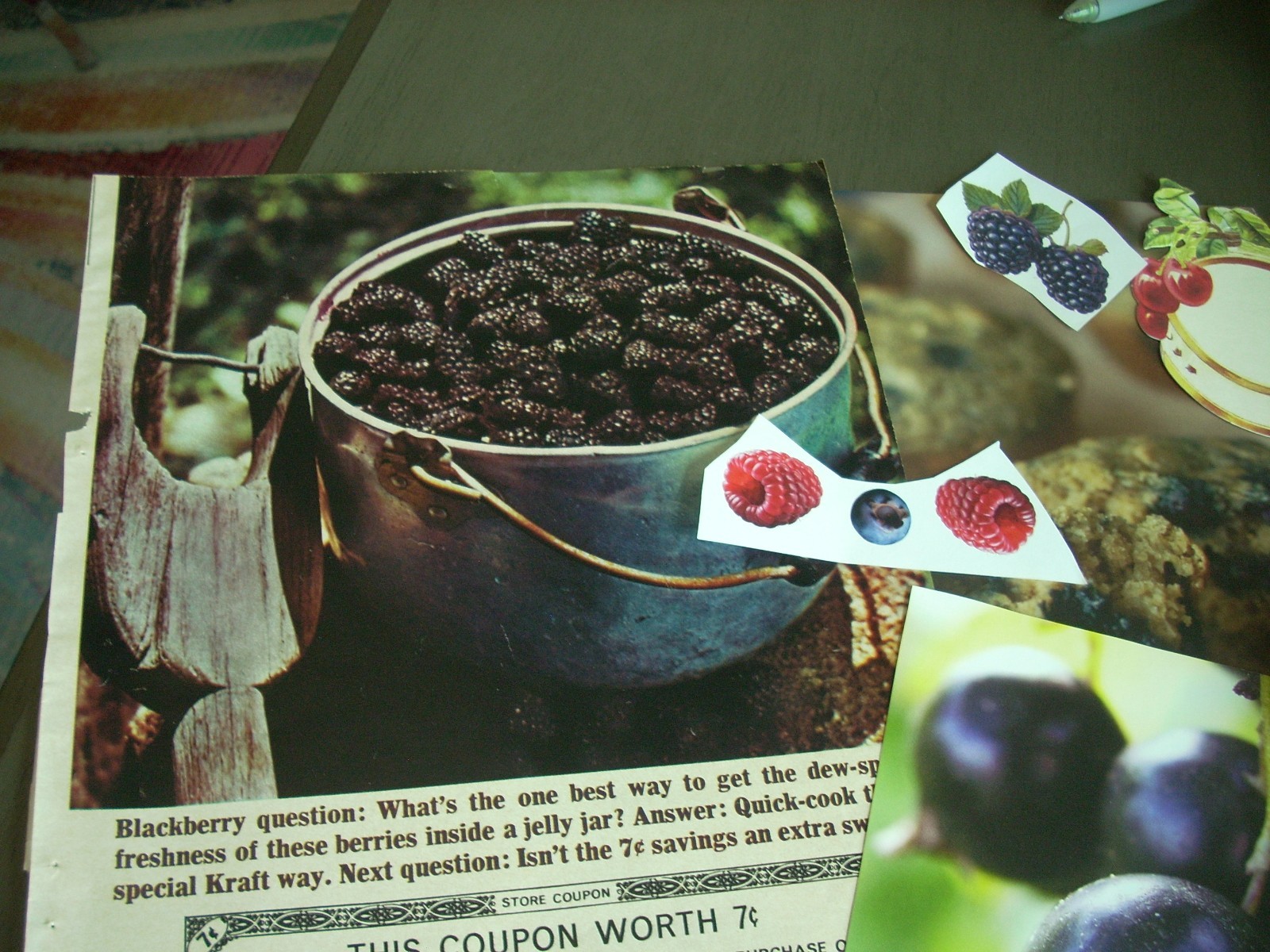 28 Pc Cherries Berries Themed Ephemera Embellishment Pack Junk Journals Collage+