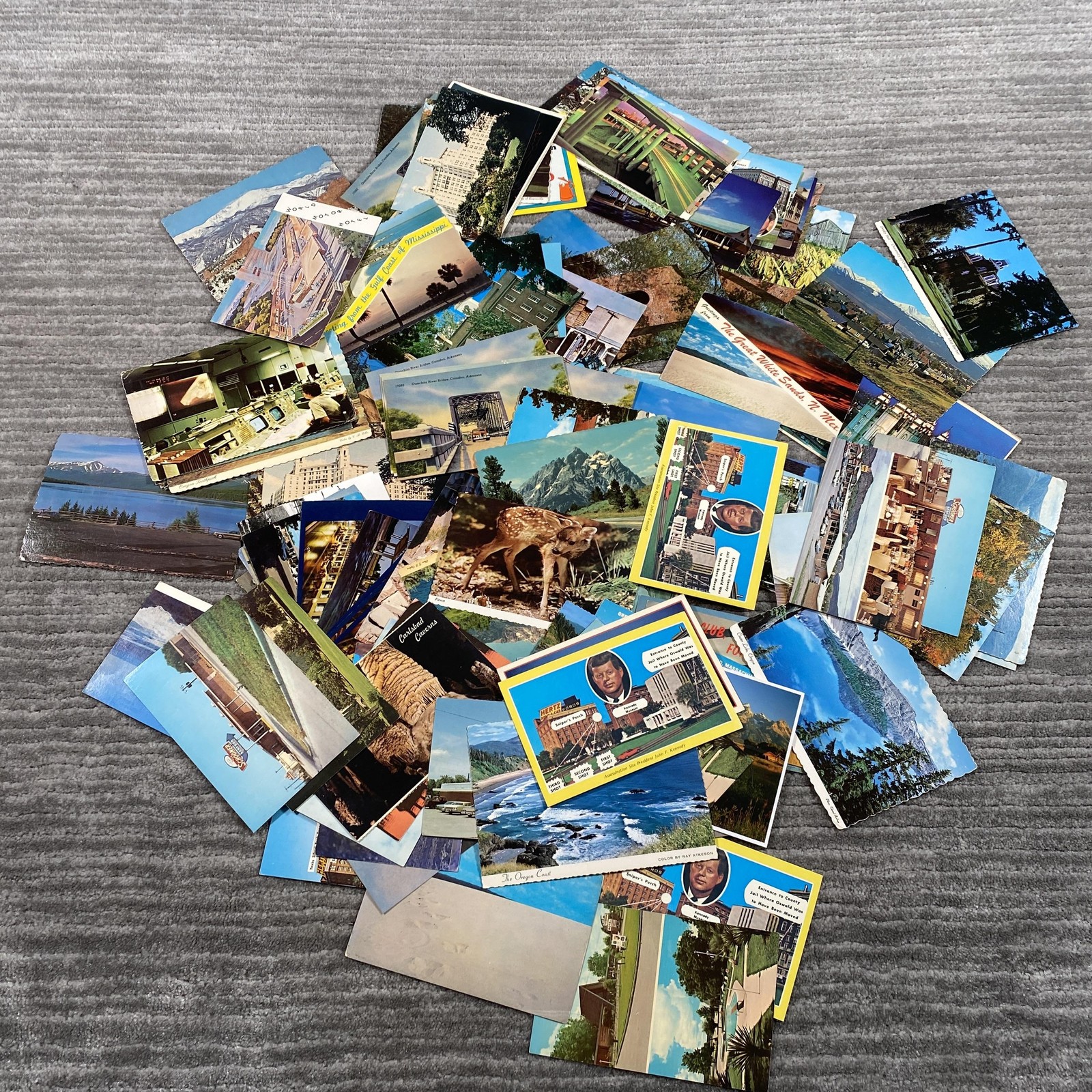 Vintage US Travel Tourist Postcard Lot Landscapes Cities Views Standard 100+