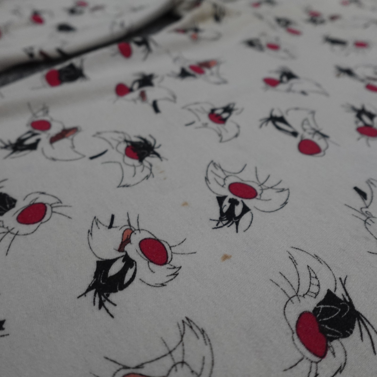 Vintage Looney Tunes Shirt M Warner Sylvester Cat 1993 All Over Print 90s 0687