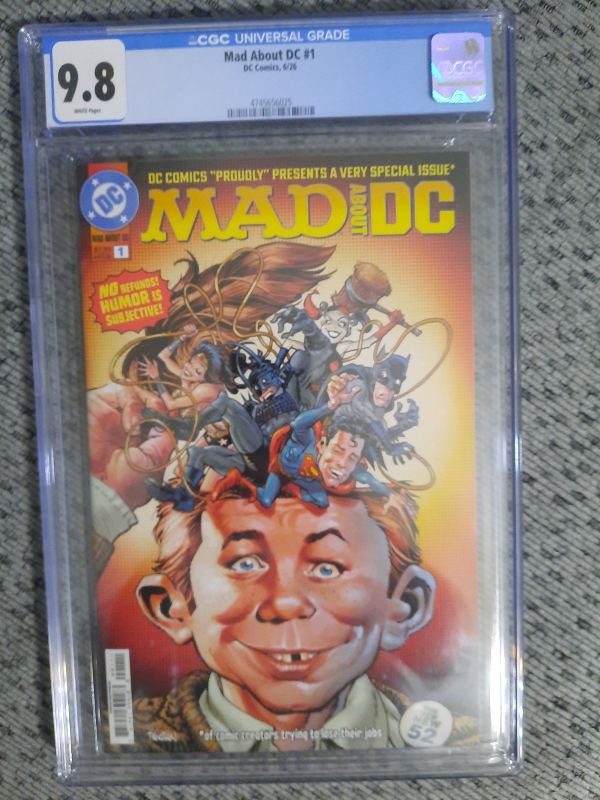 Mad About DC 1 CGC 9.8 NM Comic Book Batman Harley Quinn Superman Wonder Woman
