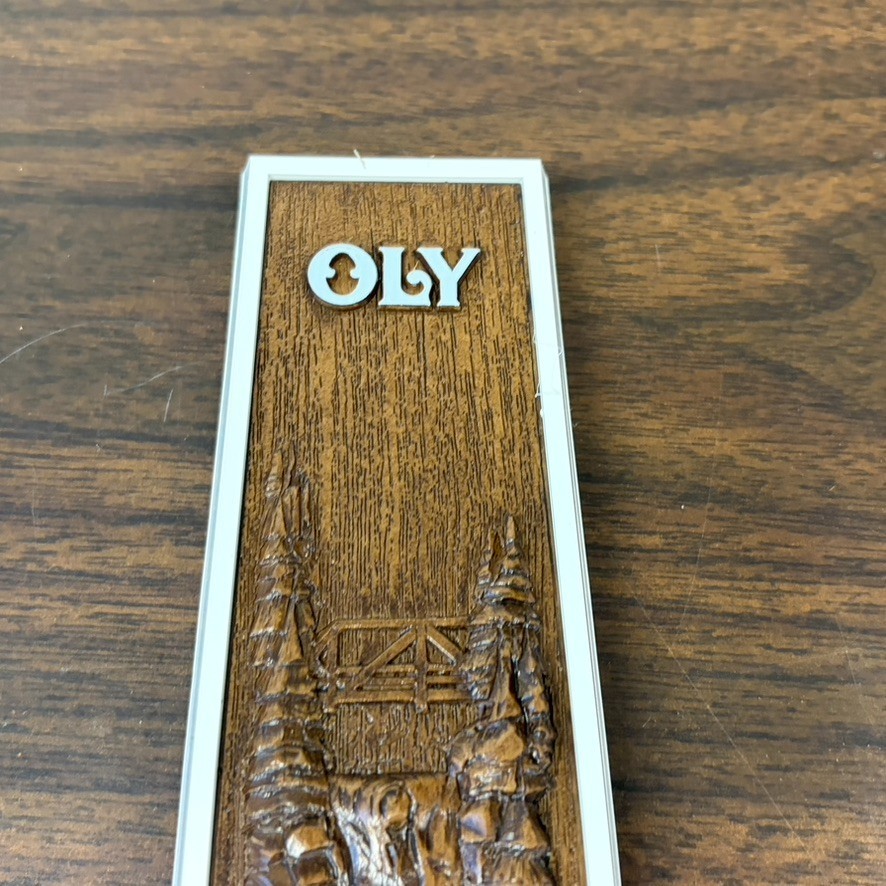 Vintage Olympia Beer Waterfall Tap Handle Oly On Tap 11 1/8″ New NOS Horseshoe