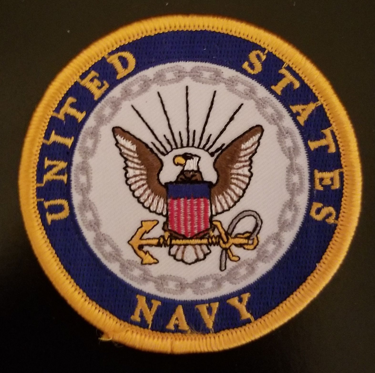 US NAVY 3 INCH ROUND PATCH – NEW DESIGN – MADE IN THE USA!