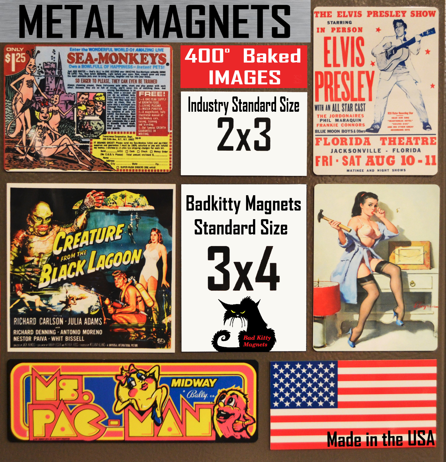 Retro woman being an adult is stupid High Quality Metal Magnet 4 x 4 Fridge 365