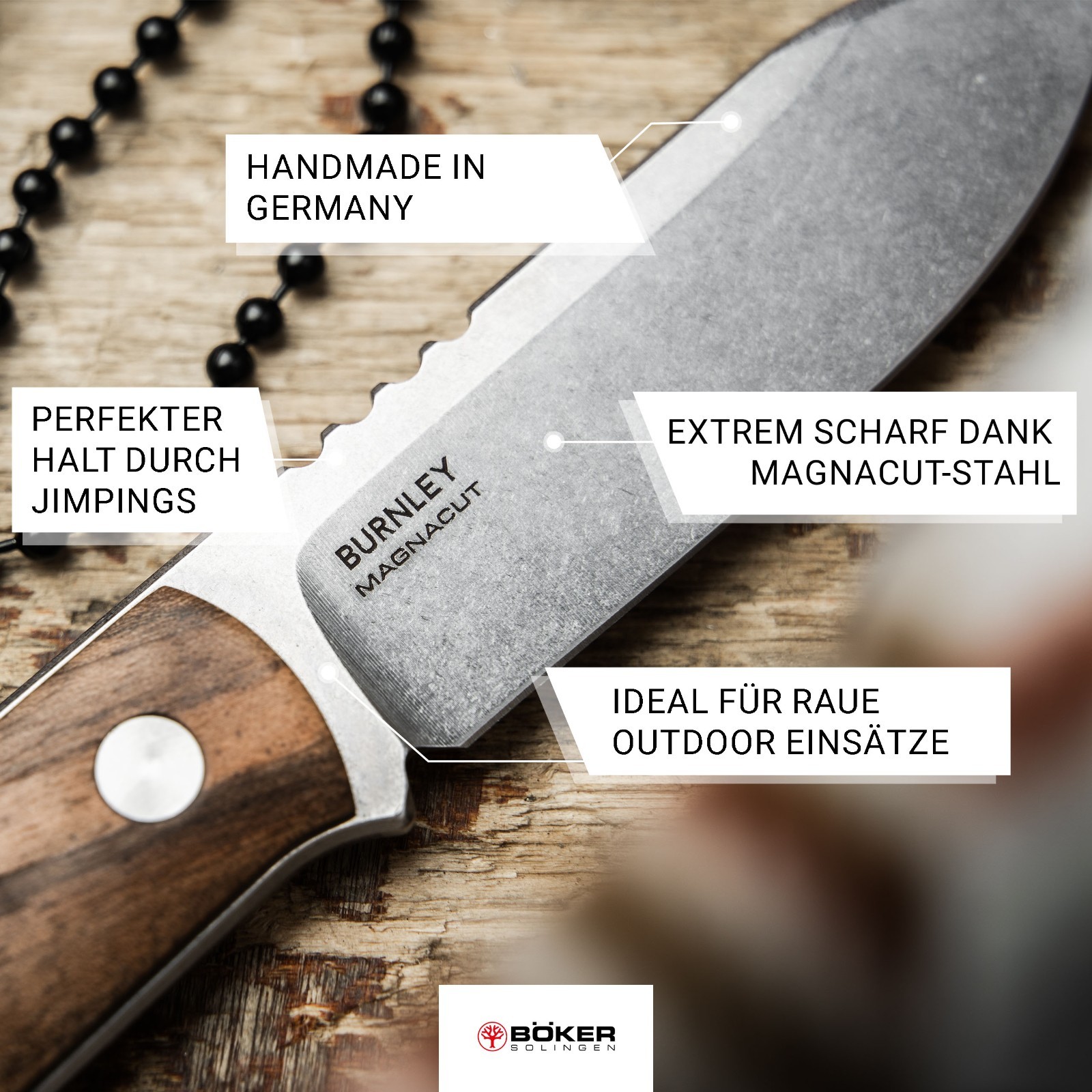Boker BFF Packlite Walnut Fixed Knife 2.68″ MagnaCut Blade Skeletonized ✔️120748