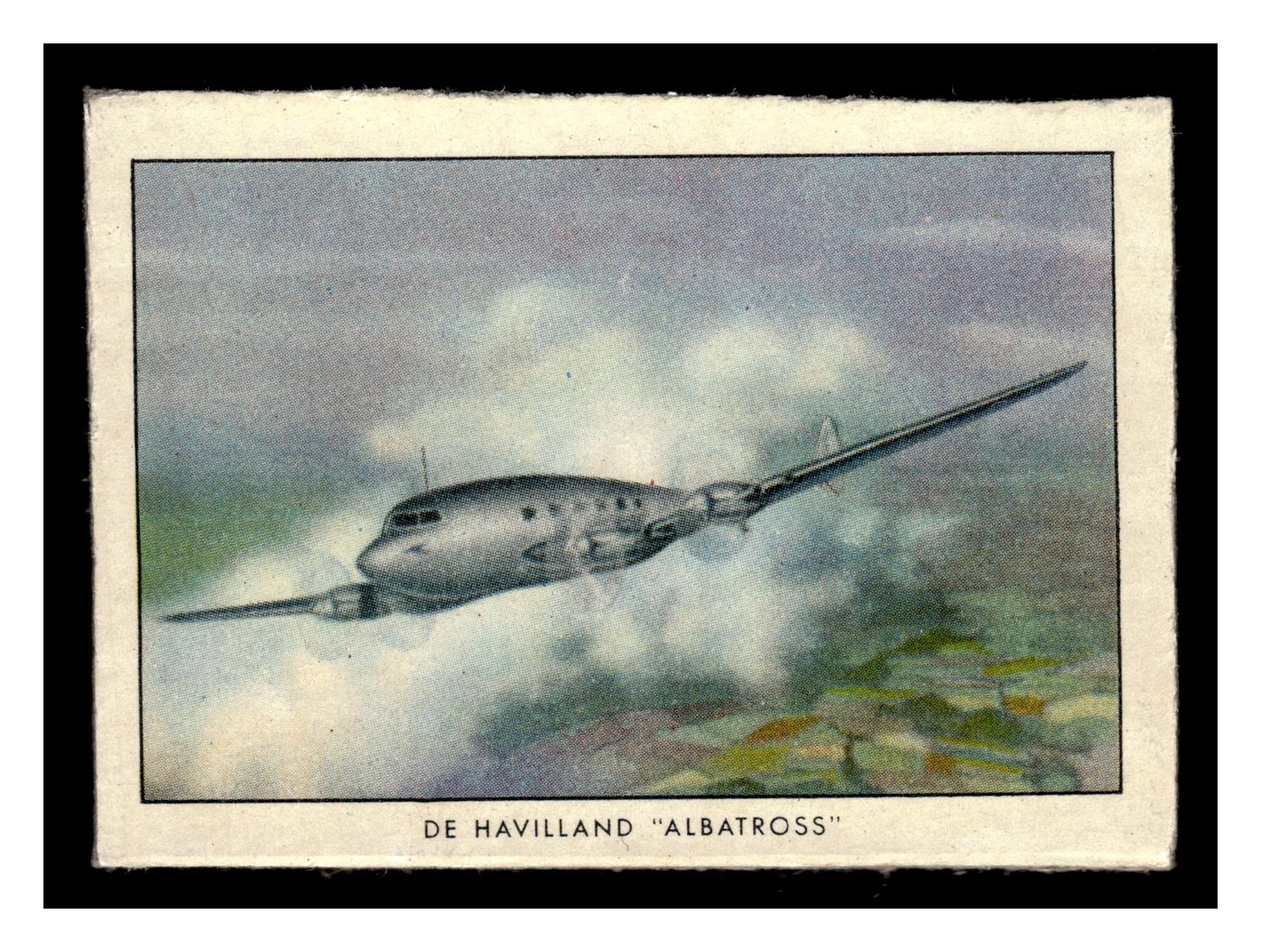 de Haviland “Albatross” #44 1941 Wings Cardboard Backing