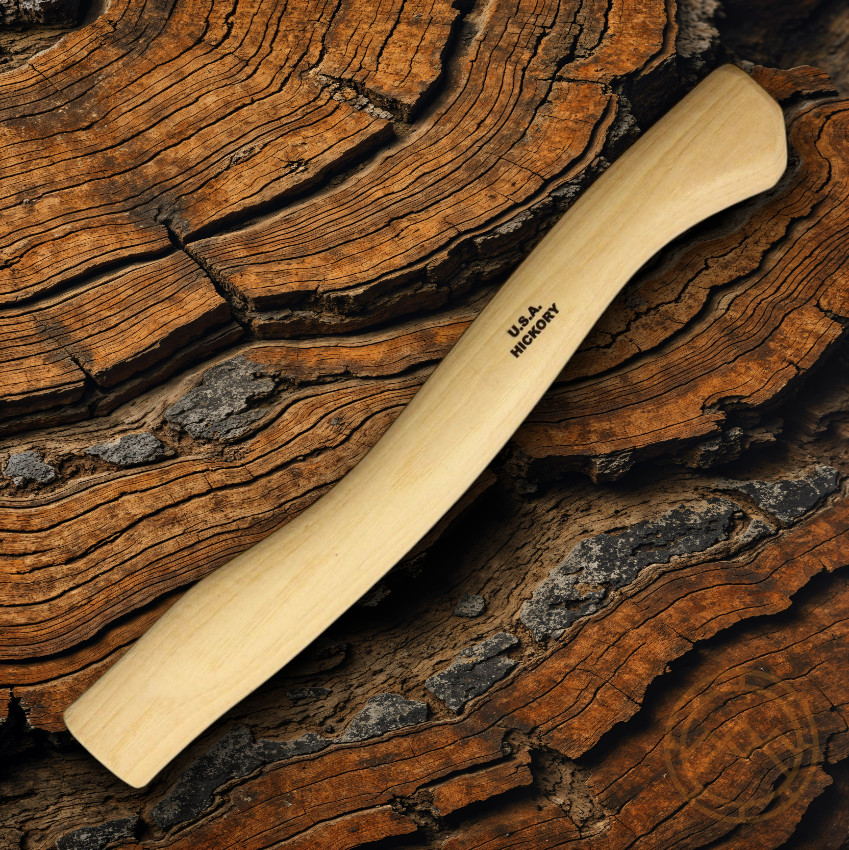 Prandi Kit Includes For Axe Replacement Hickory Handle Wooden Wedge/Steel Ring