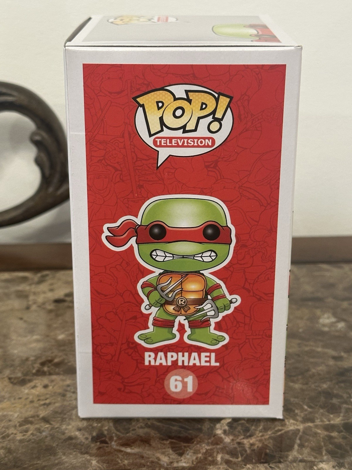 Funko Pop! TMNT #61 Raphael(Grayscale) Alamo City Comic Con 2000 Pcs W/Protector