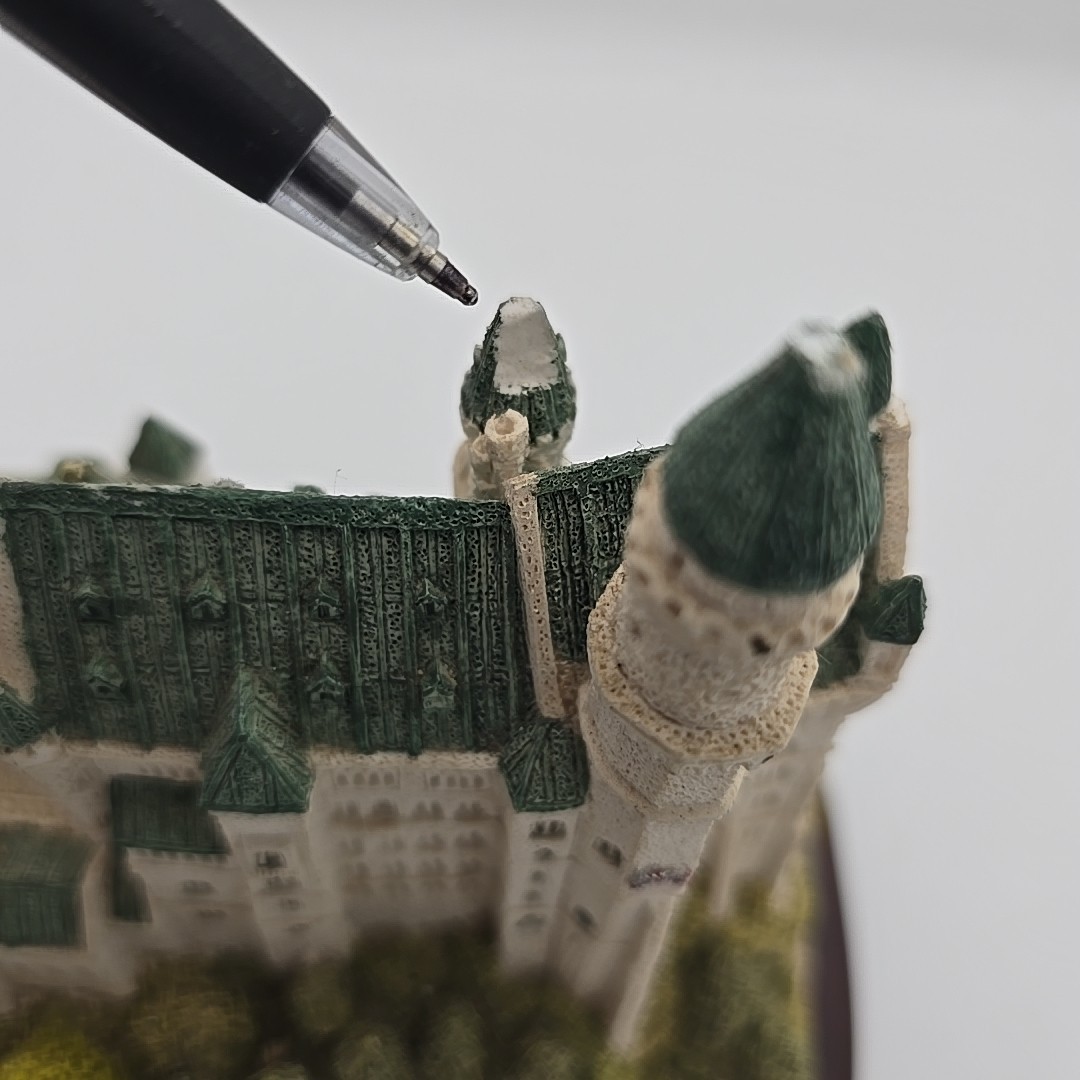Fraser Creations Schloss Neuschwanstein Castle 1994 The German Collection 9″