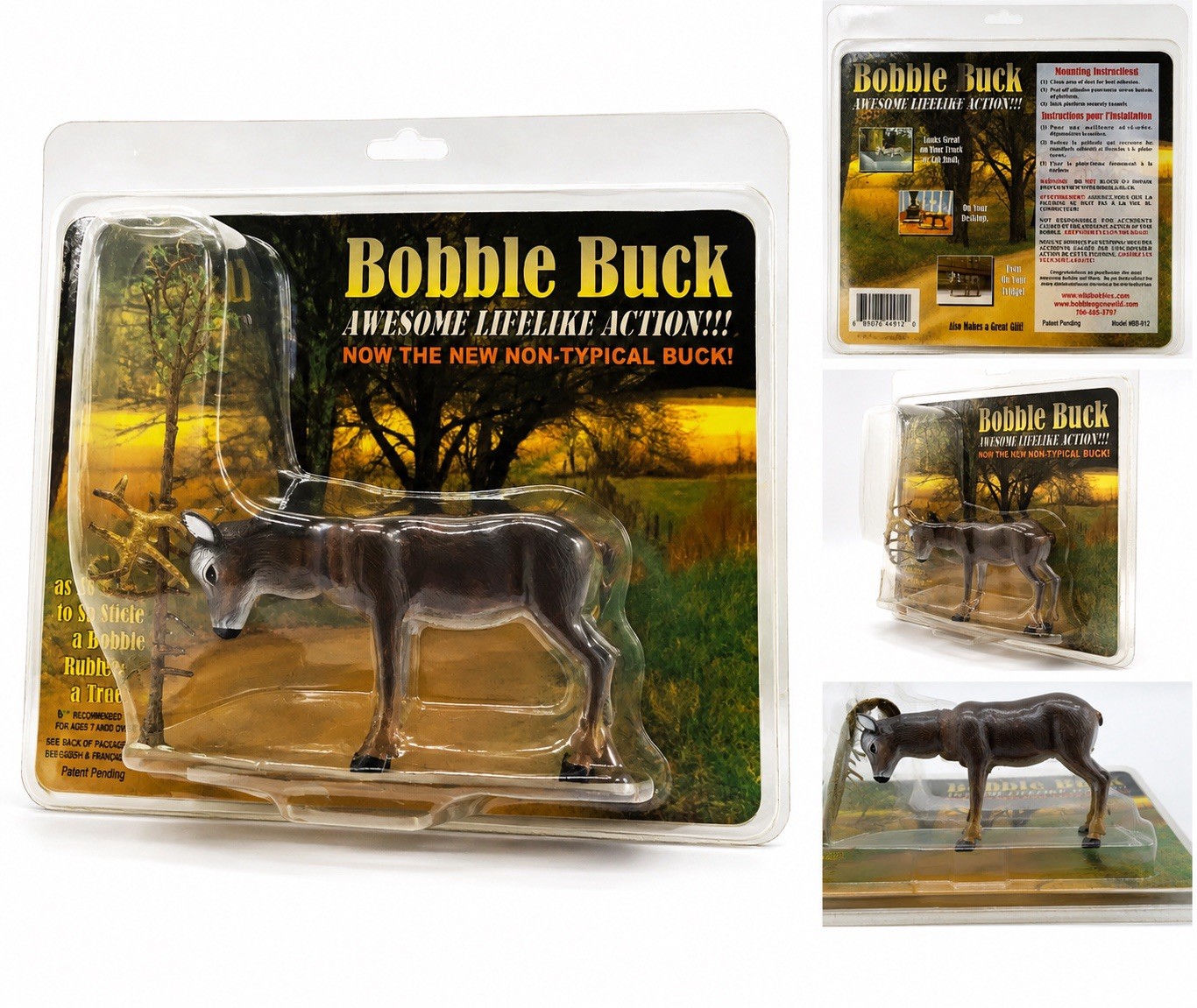 Bobble Buck Deer Bobblehead Dashboard Figure NIP Sealed BB-912 Hunting Gift