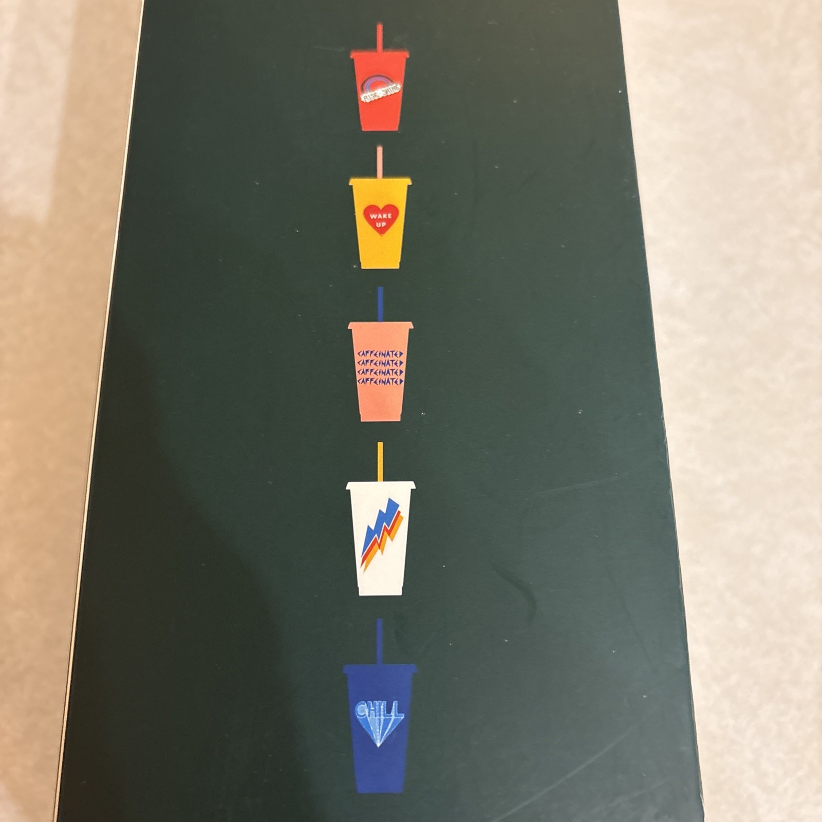 Starbucks Reusable Cold Cups 2020 5 Pack 24 oz Chill Summer Retro Color Cups