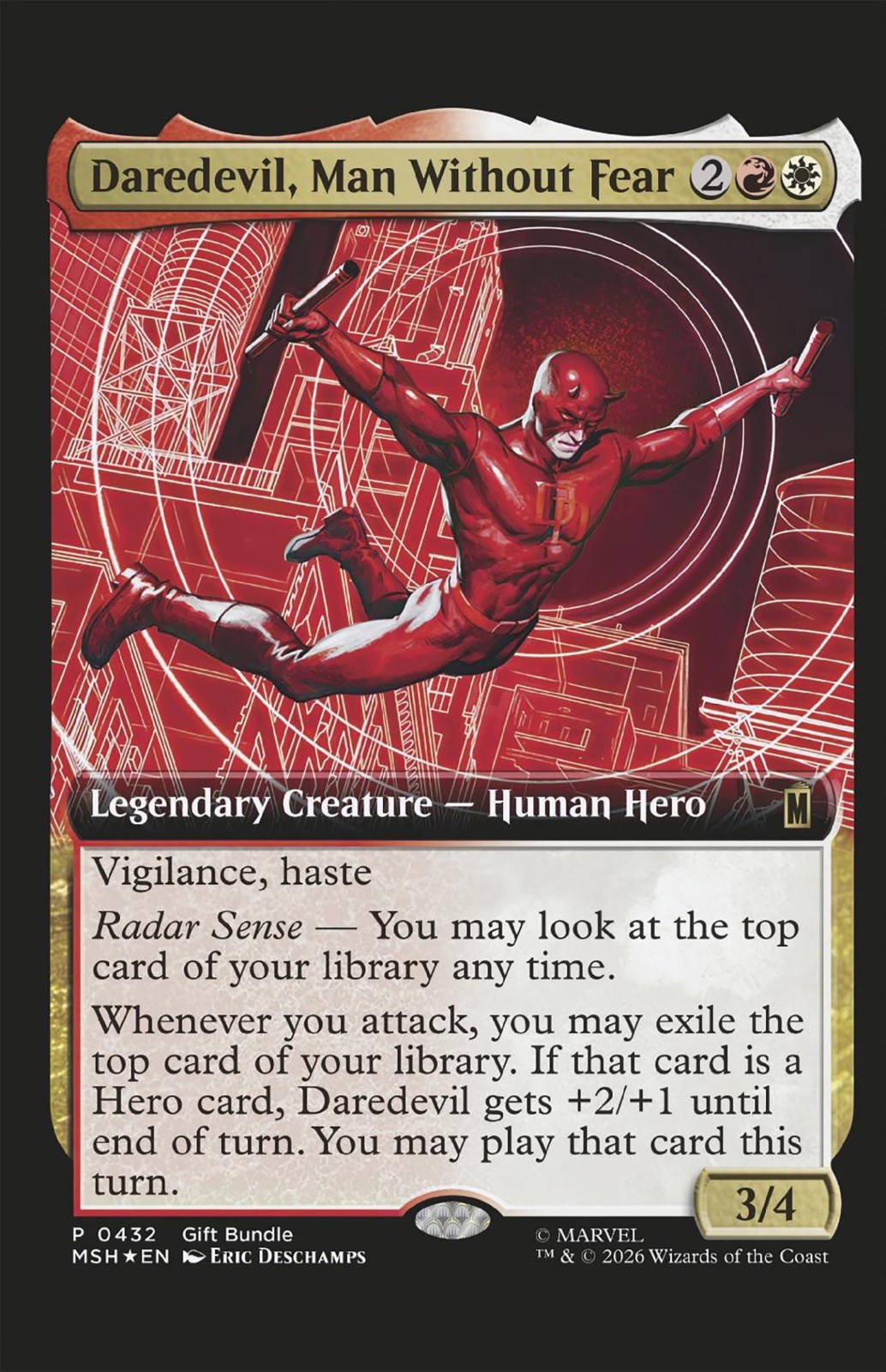 DAREDEVIL #4 CLASSIFIED ARTIST MAGIC: THE GATHERING VARIANT (MARVEL 2026)