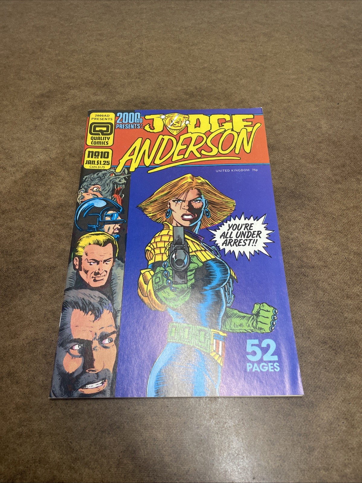 2000 A.D. PRESENTS JUDGE ANDERSON #10 QUALITY COMICS – VF+